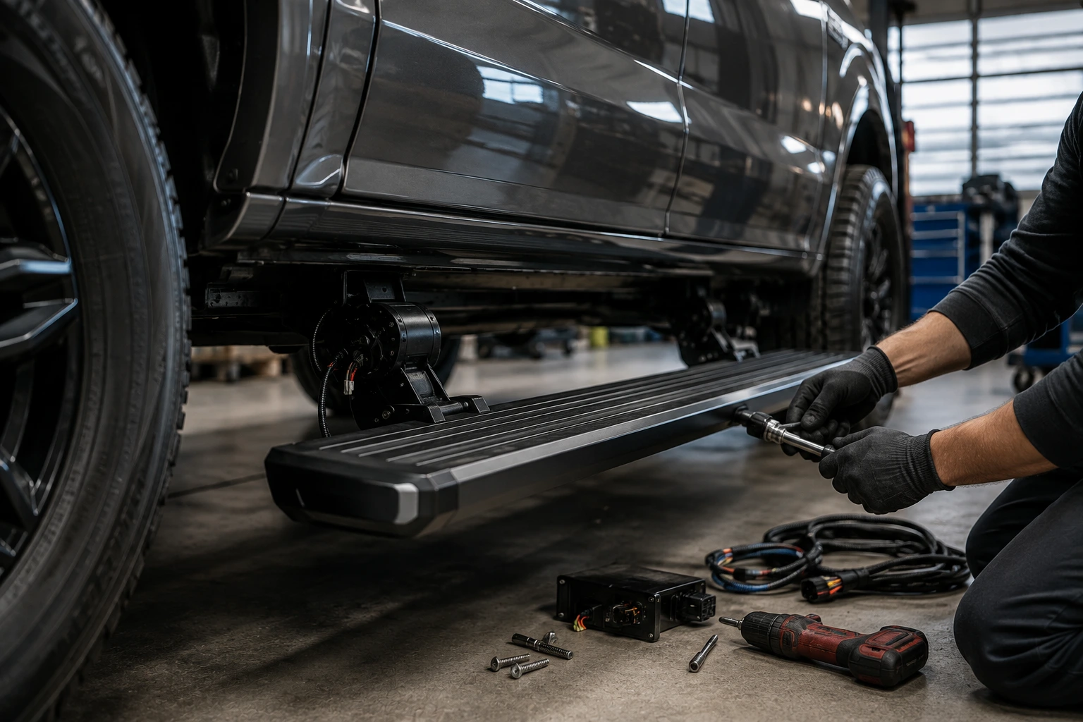 How Are Electric Running Boards Installed? image