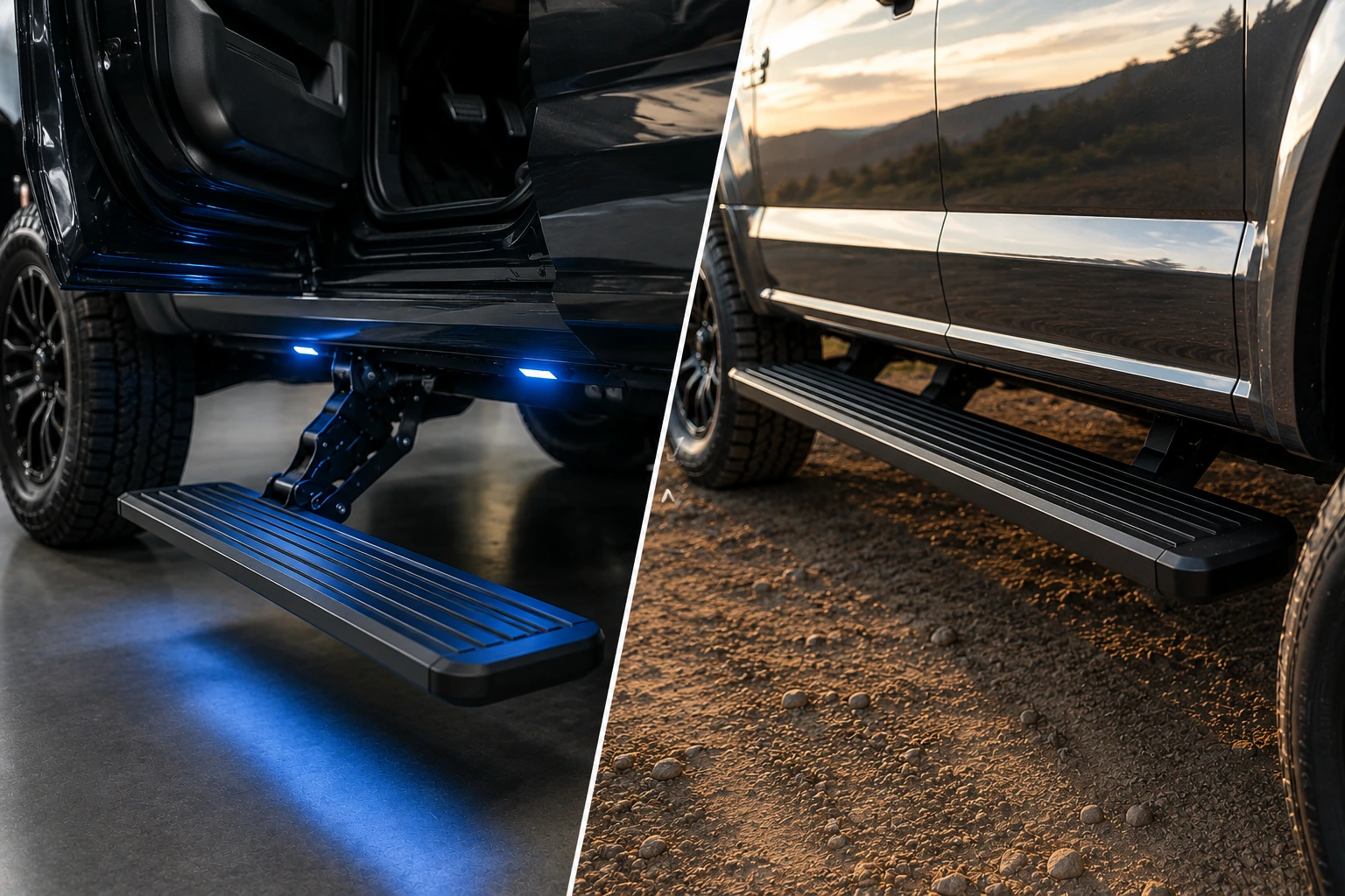 Power Running Boards vs Fixed Running Boards image